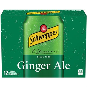 SCHWEPPES GINGER ALE 12x355ML