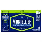 MONTELLIER CARB WATER LIME 355ML