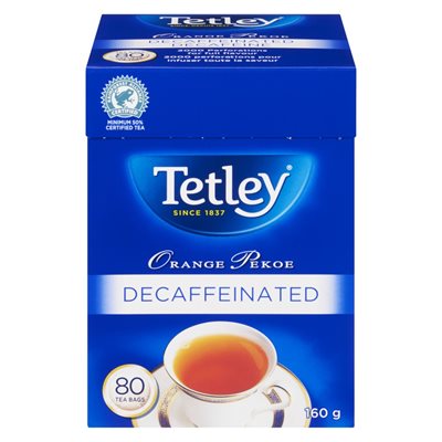 TETLEY DECAF ORANGE PEKOE 80EA