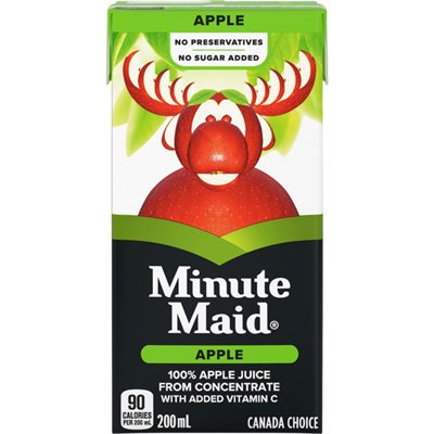 MINUTE MAID APPLE JUICE 100% 200ML