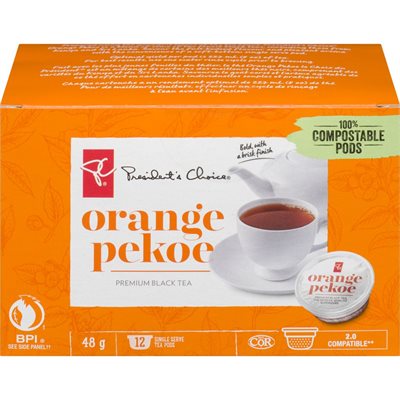 PC ORANGE PEKOE SS TEA POD 12EA