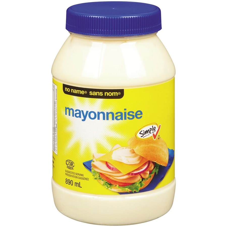 NO NAME MAYONNAISE REGULAR 890ML