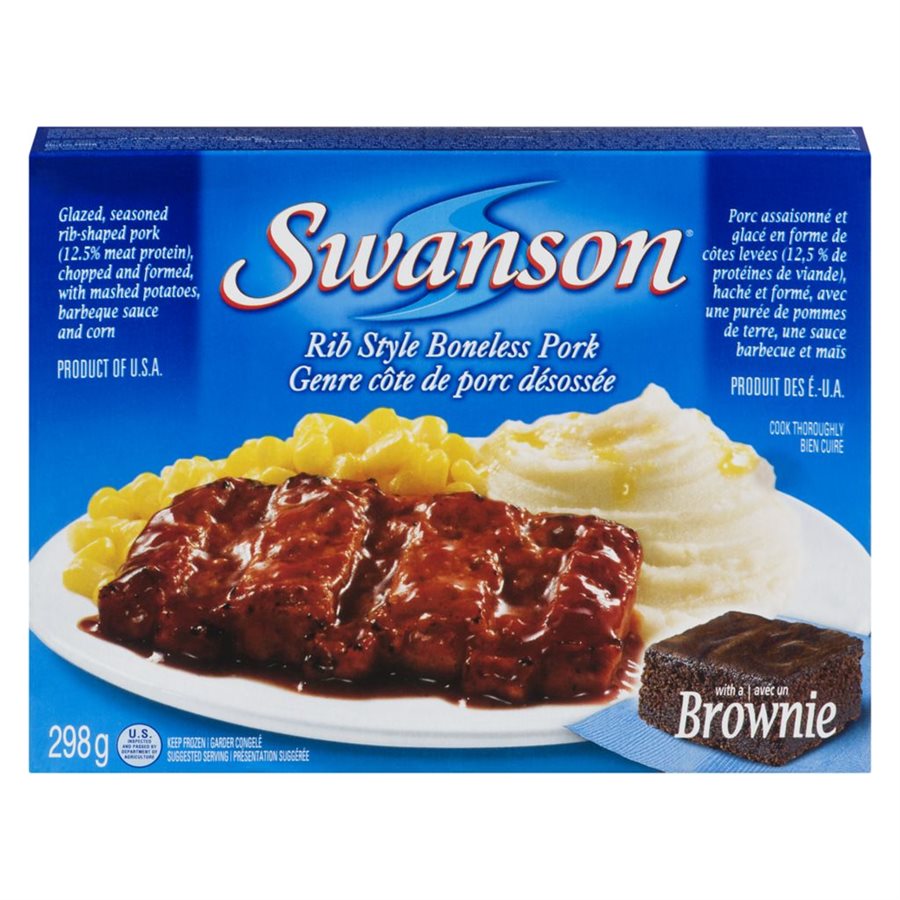 SWANSON BONELESS PORK RIB DIN 298G