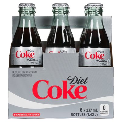 COKE DIET EMBOSSED 6x237ML