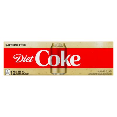 COKE CAFFEINE FREE DIET 12x355ML