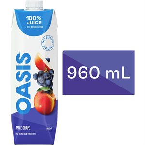 OASIS JUICE APPLE GRAPE 960ML