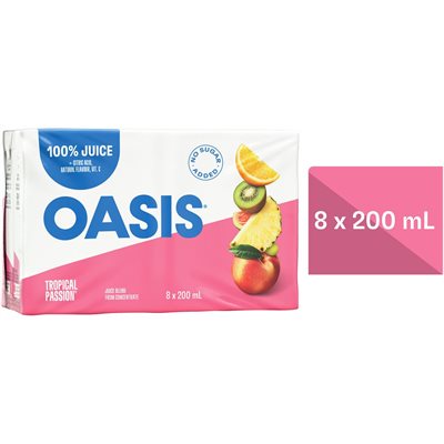 OASIS JUICE TROPICAL PASSION 8x200ML