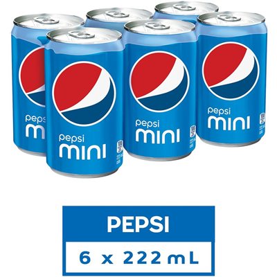 PEPSI MINI CANS, PEPSI 6x222ML