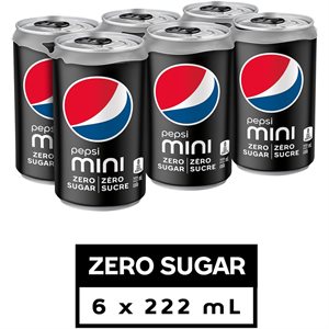 PEPSI ZERO SUGAR MINIS 222ML