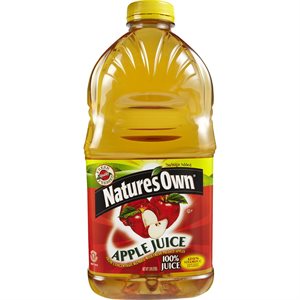 NATURE'S OWN 100% APPLE JUICE 1.89LT