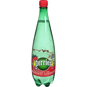 PERRIER CARBONATED STRWBRY WTR 1LT