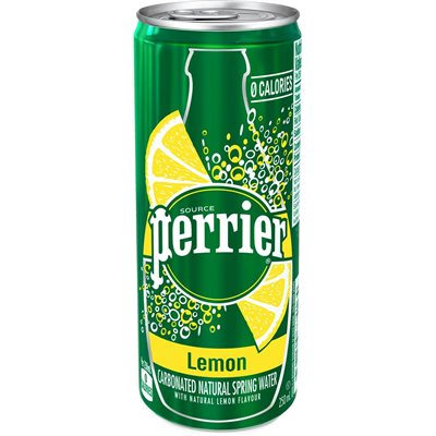 PERRIER SLIM CAN LEMON 10x250ML