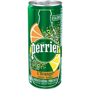 PERRIER SLIM CAN ORANGE 10x250ML