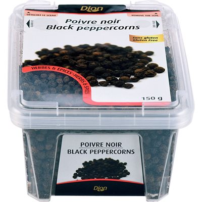 DION BLACK PEPPERCORNS 150G